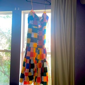 Beautiful bold printed summer vacation dress 100 %COTTON